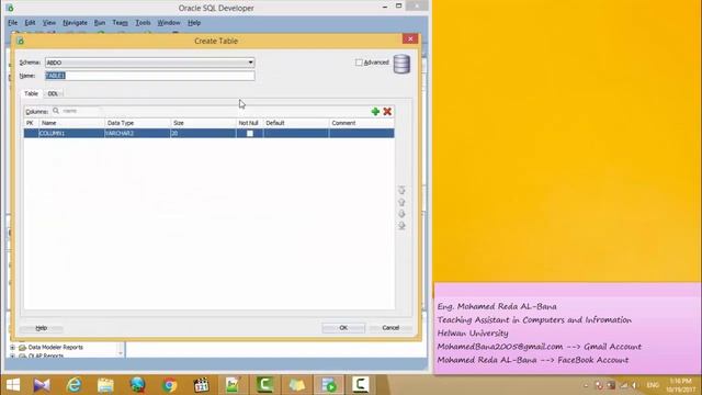 19- How to create table using Oracle SQL Developer смотреть онлайн