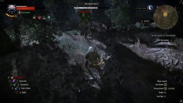 The Witcher 3: woodland spirit fight on death march with ghost mode mod. смотреть онлайн