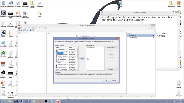 Install a Certificate to the Trusted Root Authorities смотреть онлайн
