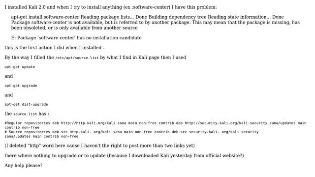 Unix & Linux: Package "packagename" has no installation candidate in Kali 2.0 (2 Solutions!!) смотреть онлайн