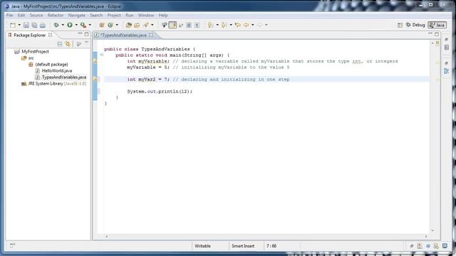 Java Programming: 3 - Types and Variables смотреть онлайн