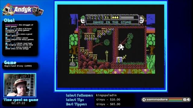 Magicland Dizzy (1990) on Commodore 64 (C64) Full Playthrough смотреть онлайн