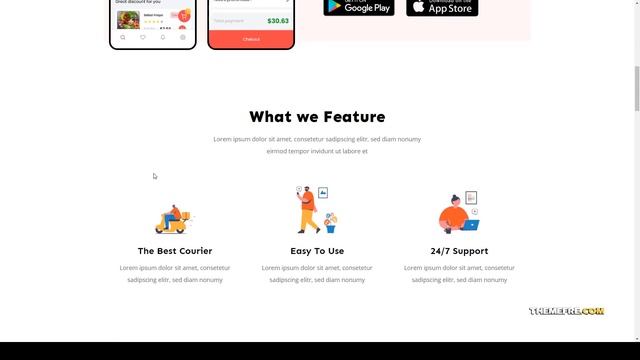 FoodSense Food Delivery Elementor Template Kit illustrations online ordering смотреть онлайн