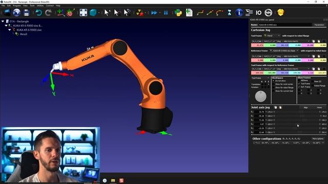 ROBOT MOVEMENTS - Module 01 Chapter 05 - RoboDK Pro Training смотреть онлайн