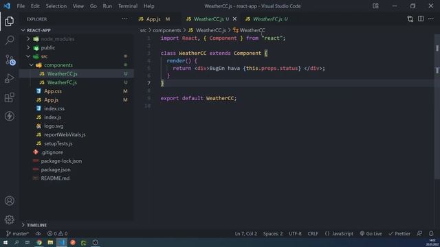 9-REACT Dersleri, Class Component Props Kullanımı смотреть онлайн