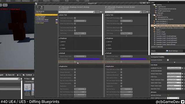 Quick Dev Tip #40 UE4 / UE5 - Diffing Blueprints смотреть онлайн