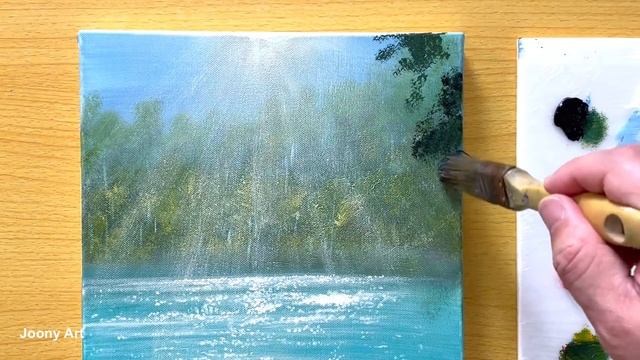 How To Paint Elephants Playing In The Water / Acrylic Painting / STEP By STEP #290