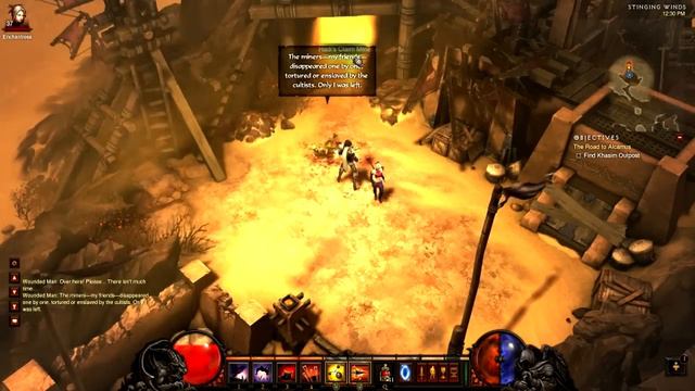 [Diablo 3 Walkthrough] Demon Hunter Nightmare - Act 2 - Pt. 2 - Sirocco Caverns, Khasim Outpost смотреть онлайн