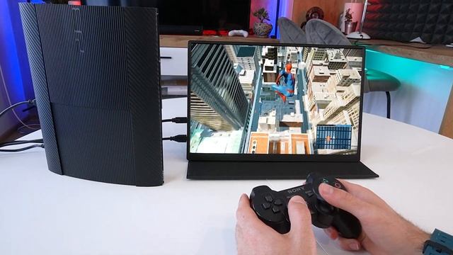 PS3 Super Slim On Portable 16" Display | POV Gameplay Test | смотреть онлайн