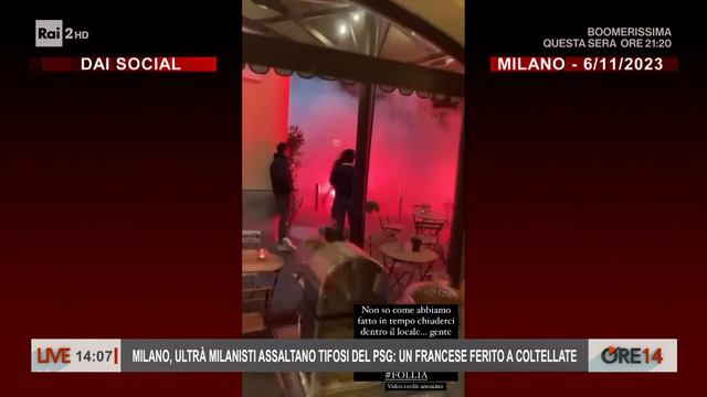 Milano, ultrà milanisti assaltano tifosi del PSG - Ore 14 del 07/11/2023 смотреть онлайн