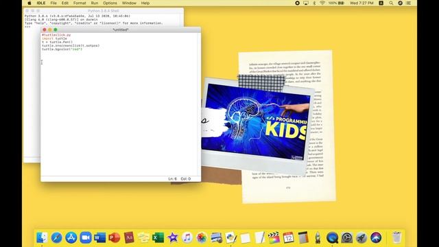 how to create a click on program on python l programming kids смотреть онлайн