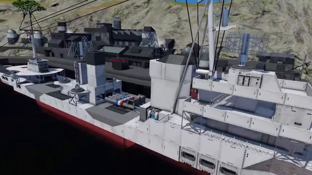 Space Engineers - Naval Battles Build: Z23 German Destroyer from Azur Lane смотреть онлайн