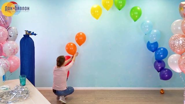 Искусство Аэродизайна. Урок №104. Гелиевая арка из круглых шаров смотреть онлайн