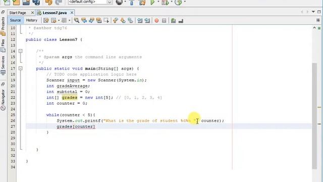 Lesson 7 Java Scanner Class and Arrays (Class Grade Average Real World Scenario) смотреть онлайн