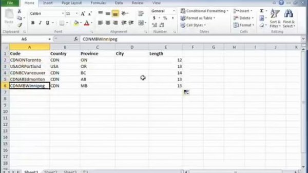 Excel LEN Function