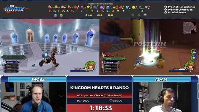 GDQ Hotfix presents Kingdom Hearts II Co-Op Randomizer смотреть онлайн