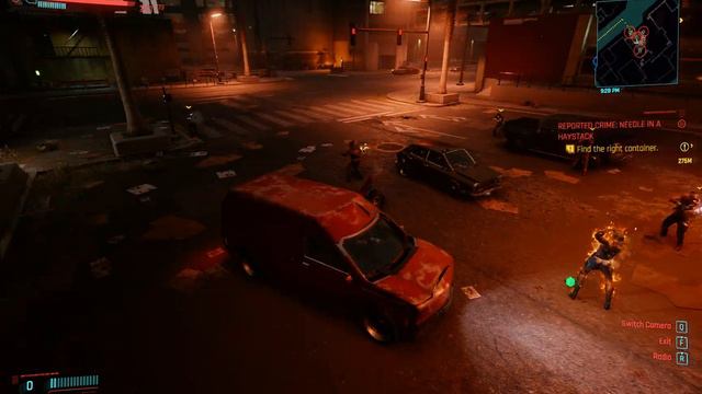 Cyberpunk 2077 Driving AI and combat смотреть онлайн