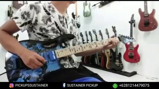 Check sound Guitar IBANEZ JEM custom Highquality || sustainer pickup || Veyzsustainer смотреть онлайн