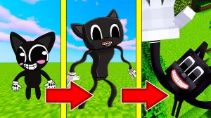 Как менялся МУЛЬТЯШНЫЙ КОТ и его жизненный цикл в майнкрафт ! Эволюция CARTOON CAT SCP MINECRAFT