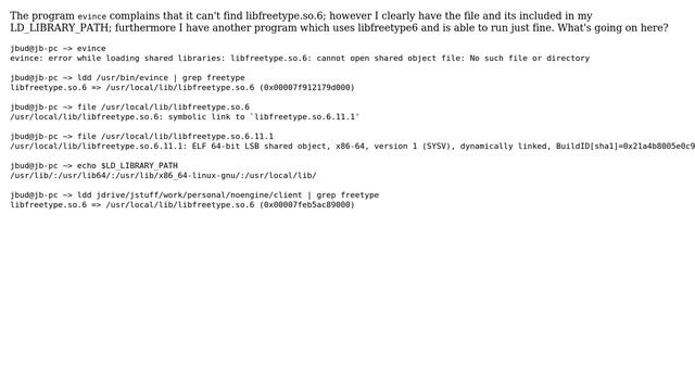 Error while loading shared libraries; cannot open shared object file: No such file or directory смотреть онлайн