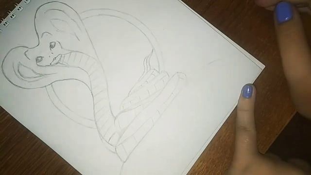 Рисуем кобру | SpeedPaint | смотреть онлайн