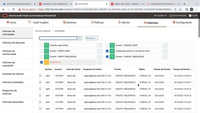 Demo Prueba de Stress Oracle Audit Vault смотреть онлайн