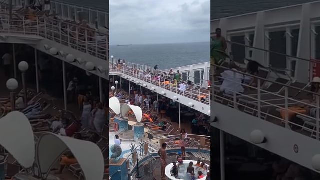 The pool area @ the top deck #msccruises #southafrica #travelbloggers #tourism смотреть онлайн