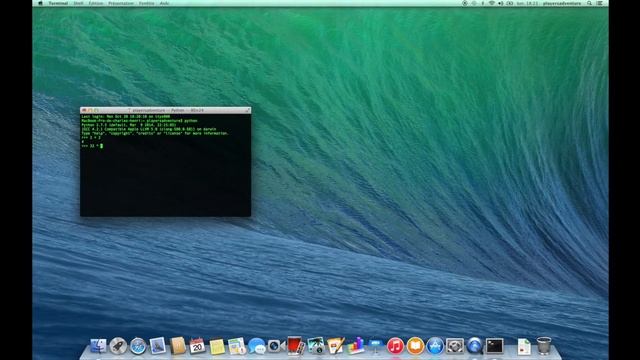 python sur mac OS X смотреть онлайн