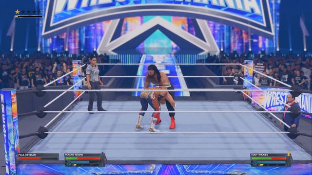 ROMAN REIGNS VS CODY RHODES WWE UNIVERSAL CHAMPIONSHIP | WWE2K24 WRESTLEMANIA (PC) RTX 3060 TI смотреть онлайн