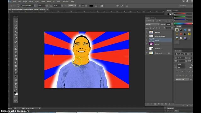 Comic Design (Roy Lichtenstein inspired!) Photoshop Tutorial | Part 2 смотреть онлайн