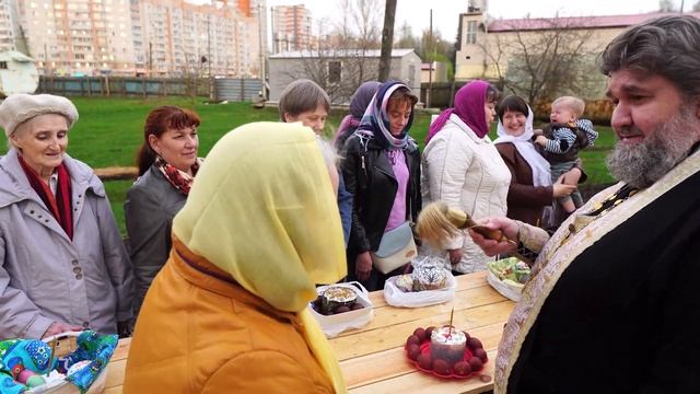 Вечернее освящение куличей на Пасху 2019 смотреть онлайн
