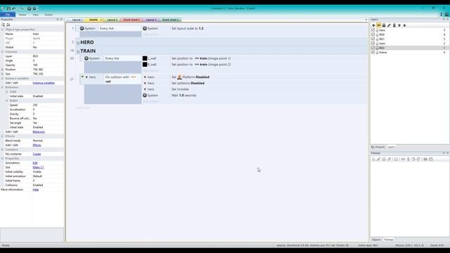 Constructor // Как в Construct 3 и Construct 2 создать уровень на поезде или на лифте
