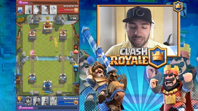 Batalha Louca Contra YouTuber nickatnyte - Clash Royale смотреть онлайн