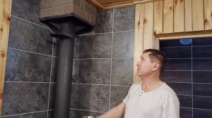 Безопасный потолочный узел с банной печью ГАРАНТ | Вечная банная печь | Безопасный дымоход