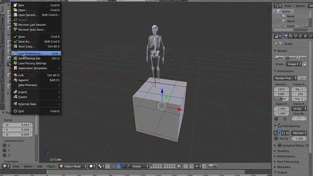 How to enable numbers (numpad) of the keyboard in Blender v2.79 смотреть онлайн