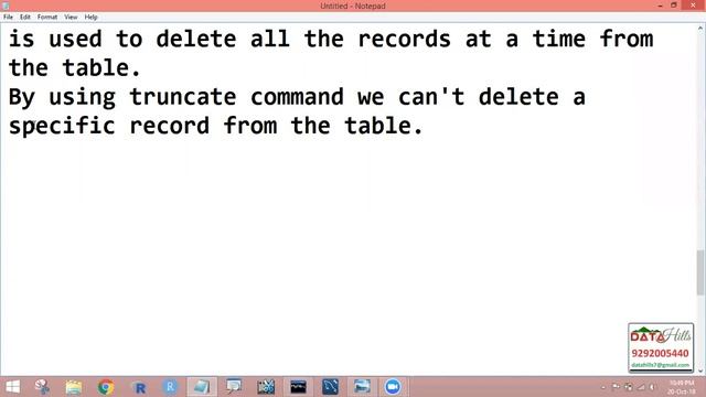 3. Data Definition Language DDL Commands in DBMS - DATAhill Solutions Srinivas Reddy смотреть онлайн