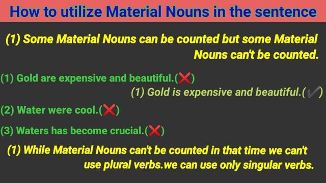 Part - 2 of Material Noun смотреть онлайн