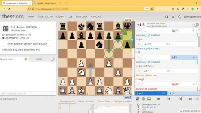 Opening Theory in #chess960 #random #chess game #lichess смотреть онлайн