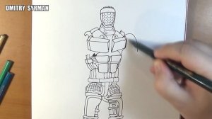 Speed drawing robot Atom, Real Steel