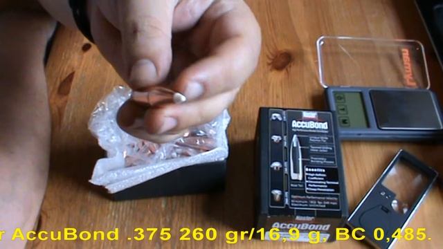 Nosler AccuBond .375 260 gr/16,9 грамм, ВС-0,485 смотреть онлайн
