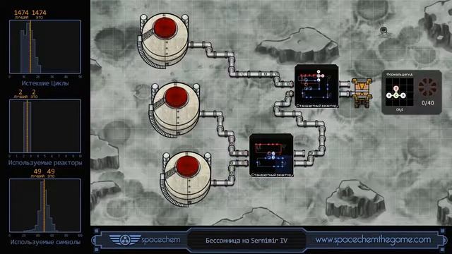 Прохождение  SpaceChem формальдегид