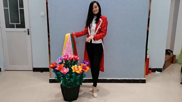 Появление корзины цветов из платков смотреть онлайн