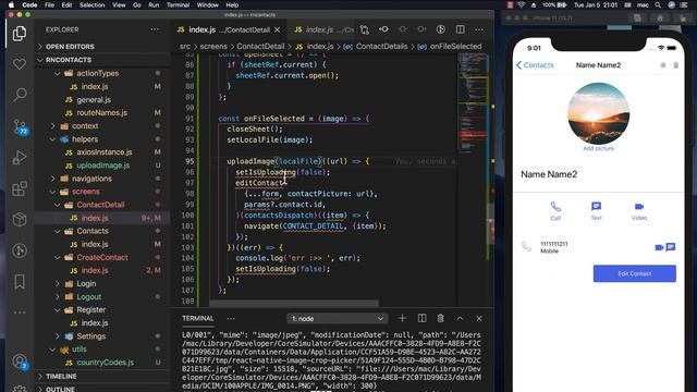 Add a photo to a contact. React Native Beginner Project Course.#48 смотреть онлайн