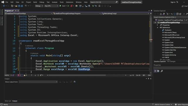 How to read data from an excel file with C# using Microsoft.Office.Interop.Excel смотреть онлайн