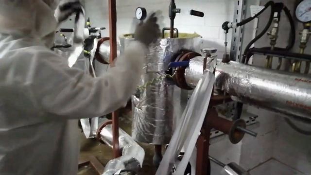 Изоляция ИТП. Изолируем шламоотделитель. смотреть онлайн