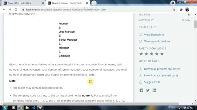 Hackerrank New Companies | Multiple Tables | Sql Interview смотреть онлайн