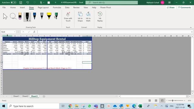 Lecture 19 | Chapter 4 | Visual Benchmark | Create And Format An Excel Worksheet  | Page No 25