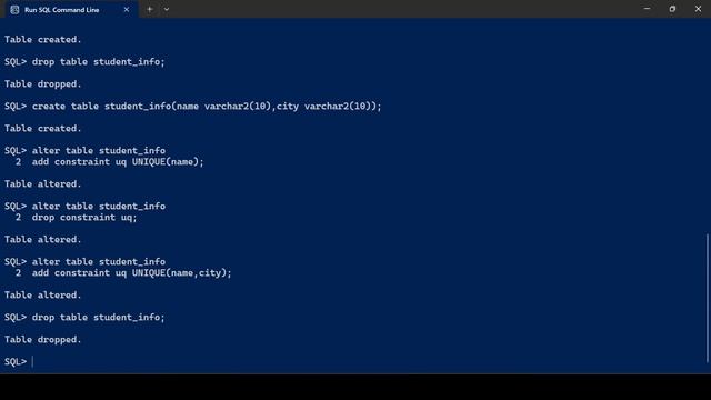 CONSTRAINTS IN DBMS || UNIQUE ||CHECK || NOT NULL || DEFAULT || DBMS || ORACLE DATABASE смотреть онлайн