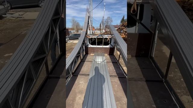 Как мы перевозим комплекты навесов на объект заказчика