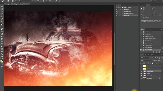 Night Fury Photoshop Action Tutorial смотреть онлайн